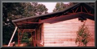 Roof over a trailer, Steel framed homes. Click for a larger picture